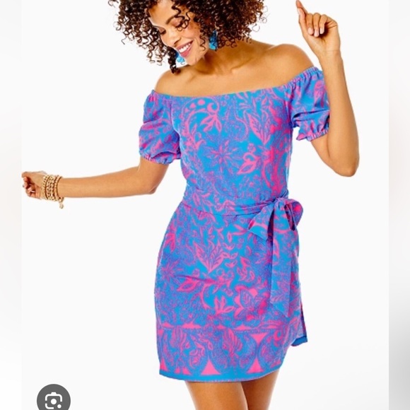 Lilly Pulitzer Pants - Lilly Pulitzer Women's 16 Jada Off the Shoulder Romper NEW